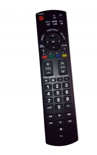 Replacement Remote Control Compatible for PANASONIC TH-32LRU20 TC-P42S2 TC-P54S2 TC-58PS24 TH-37LRU5