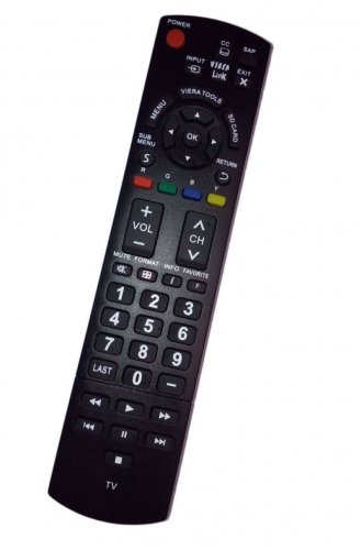Replacement Remote Control for PANASONIC TH-37LRU30 TC-L37D2 TC-L32U22 TC-42PX24 TC-P50C2 TH-32LRU50