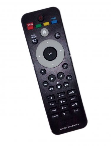 Replacement Remote Control Compatible for Philips BDP2100 RC-2820 996510062046 BDP3406/F7 BDP2205 BD
