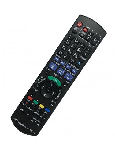 Replacement Remote Control Compatible for Panasonic DMP-BDT350 N2QAYB000378 DMPBD75GN DMP-BD60 DMPBD