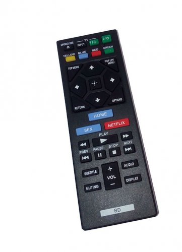 Replacement Remote Control Compatible for Sony 1-492-954-11 BDP-BX150 BDP-S1500 BD Blu-Ray DVD Disc 