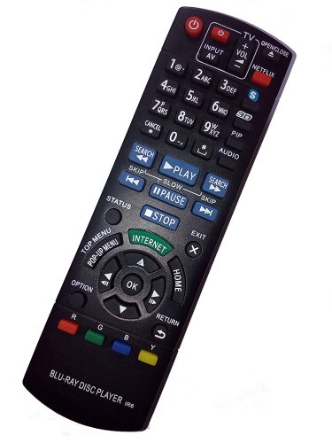 New Replacement N2QAYB000719 Remote Control for Panasonic DMP-BDT220 DMPBDT220 Blu-ray Disc Players