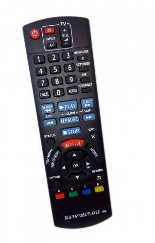 Replacement Remote Control Compatible for Panasonic DMP-BD79P-K N2QAYB000952 DMP-BDT230 DMPBD901 Blu
