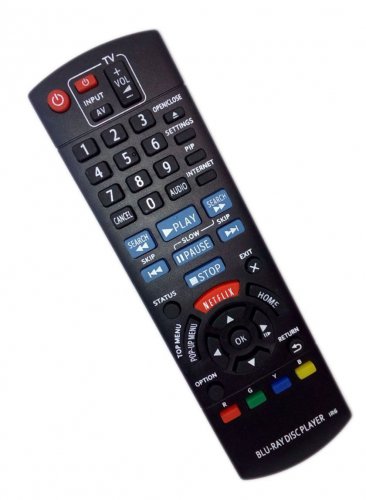 Replacement Remote Control Compatible for Panasonic DMPBD79PK DMP-BDT330 DMPBD89 DMP-BDT225 Blu-Ray 