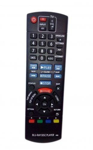 Replacement Remote Control Compatible for Panasonic DMP-BD89P DMPBDT330 DMPBD81 DMP-BD89P-K DMPBD79P