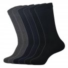 6 PACK Outlast Cotton Calf Casual Dress Socks FOR MEN - Mix Color