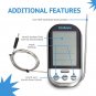 Wireless Meat Thermometer with Built-in Timer for BBQ, Grilling, Smoker and Oven