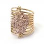 Druzy Drusy On a Spring Ring Check this new designer Ring