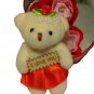 Teddy with Flower Soap in Tin Heart RED only see my other listing