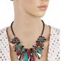 Necklace and Earring Set Filled with Color and Accent Crystals