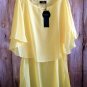 Chiffon Blouse Top 2 Layer Sweet Lemon or Mint Green Size/Color Choice