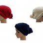 Beanie Ski Cap with Pom Pom Slouch Long Oversized Unisex Color Choice