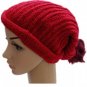 Beanie Ski Cap with Pom Pom Slouch Long Oversized Unisex Color Choice