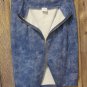 Sexy Denim Wash Color Full Front Zipper Skirt Size Choice 1XL 2XL or 3XL