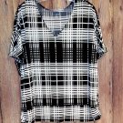 Black and White Dolman Sleeves size Choice  14/16 18/20 22/24