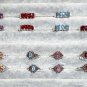 Sterling Silver Rings Choose Color Size and CZ Design
