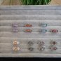 Sterling Silver Rings Choose Color Size and CZ Design