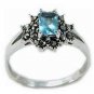 Sterling Silver Rings Choose Color Size and CZ Design