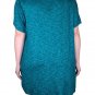 Soft Sweater Pull On Teal Tweed Oversized 3X  Easily fits a 4X