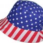 What Has Stars Stripes and is Red White and Blue? A bucket hat!
