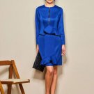 Royal Blue Designer Pencil Dress Size Choice S M XL 2XL