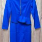 Royal Blue Designer Pencil Dress Size Choice S M XL 2XL