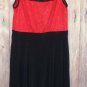Cocktail Dress Sparking Red and Black Skirt size 12P