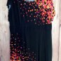 Dinner Dress Black with Bunch Colorful Dots size 22/24