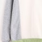 Soft Sweatshirt Tri-Color Block Contrast Trim Drop Shoulder size XL