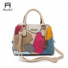 Patch Work Fashion Bag Taupe HUE & ASH Handbag