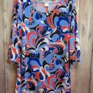 Top Multi-Color Red Purple Black size 3X