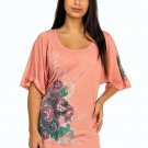 Top Thin Comfy Boyfriend Baby Peach or Soft Mint color Choice Size Choice