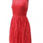 Holiday Party Red Lace Dress Size Choice M or XL
