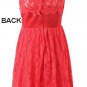 Holiday Party Red Lace Dress Size Choice M or XL