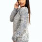 Boho Knit Sweater with a Surprise Back! Color and Size Choice