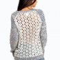 Boho Knit Sweater with a Surprise Back! Color and Size Choice