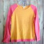 Fun Shirt Wild Juicy Summer Colors Mango and Coral pink size S or M