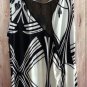 Classic Colors Black & White Maxi Dress Plus size 1XL 2XL 3XL