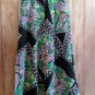 Classy Jumpsuit So Pretty Paisley with Faux Leather Cut Out Upper Size S M L