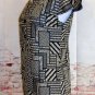Black and Tan Blouse Easy Fit Size Choice L or XL