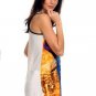 Pretty as a Peacock Top Print Net Racer Back size Choice M or L