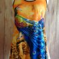 Pretty as a Peacock Top Print Net Racer Back size Choice M or L