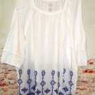 Peasant Top Great for Renaissance Faire Size  1X or 2X   Oversized