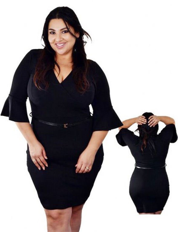 Sexy Bewitching Black Classy Elegant Dress size choice 1XL 2XL or 3XL