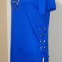Royal Blue Tunic Side Lace Up's Ties Size L (only 1 left)