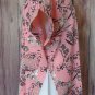 Fun 2 Tone Block Color Soft Pastel Pink and White Top Size Choice 1X, 2X or 3X