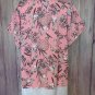 Fun 2 Tone Block Color Soft Pastel Pink and White Top Size Choice 1X, 2X or 3X