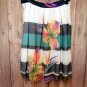 Chiffon White Skirt with Floral Print size Choice 1X 2X 3X