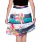 Chiffon White Skirt with Floral Print size Choice 1X 2X 3X