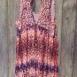 Southwestern Theme Raspberry Dress with Open Keyhole back Size 1XL or 2XL